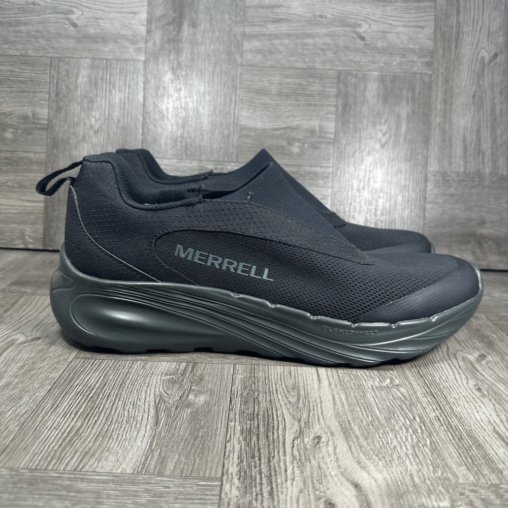 Merrell Morphazxis Moc Sneakers Mens 13 Black Slip On FlexConnect J068515 NEW